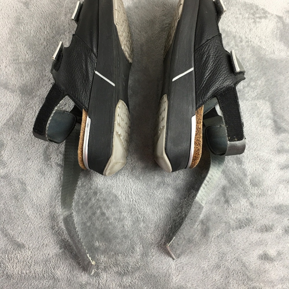 Naot Apollo Women 41 L10 Black Silver Metallic Leather Strappy Sport Sandals - Picture 5 of 16